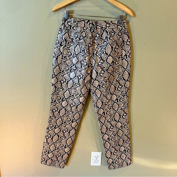 Good American Good Classic Faux Snake Skin Pants, size 4, NWOT - Picture 2 of 11